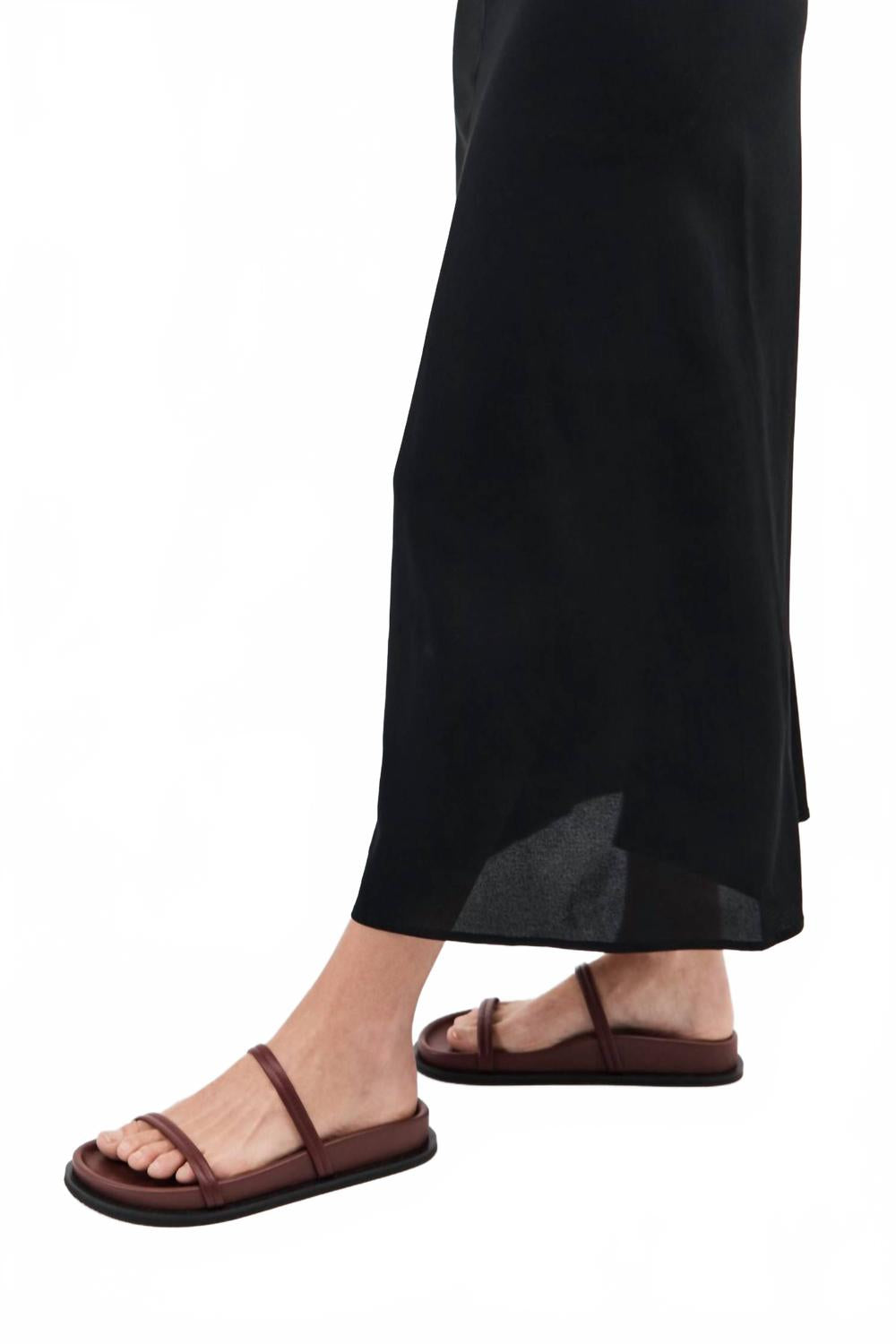 Women's Fine Double Strap Slide In Plum St. Agni, Plum — фото 4