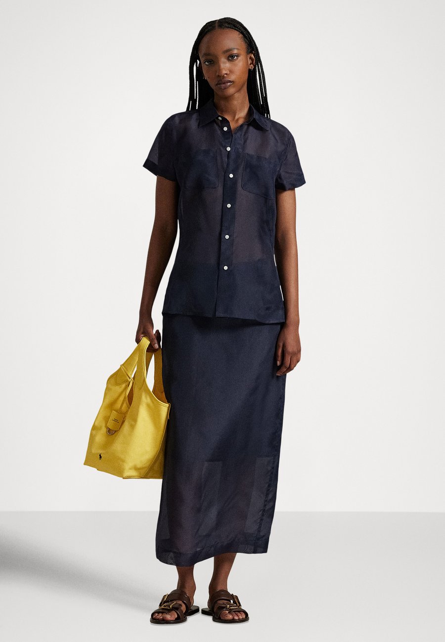 Юбка Polo Ralph Lauren SILK ORGANZA SKIRT, Atlantic/Dark Blue — фото 2