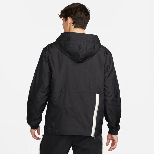 Куртка Nike Sportswear Essentials Anorak Jacket 'Black', черный — фото 2