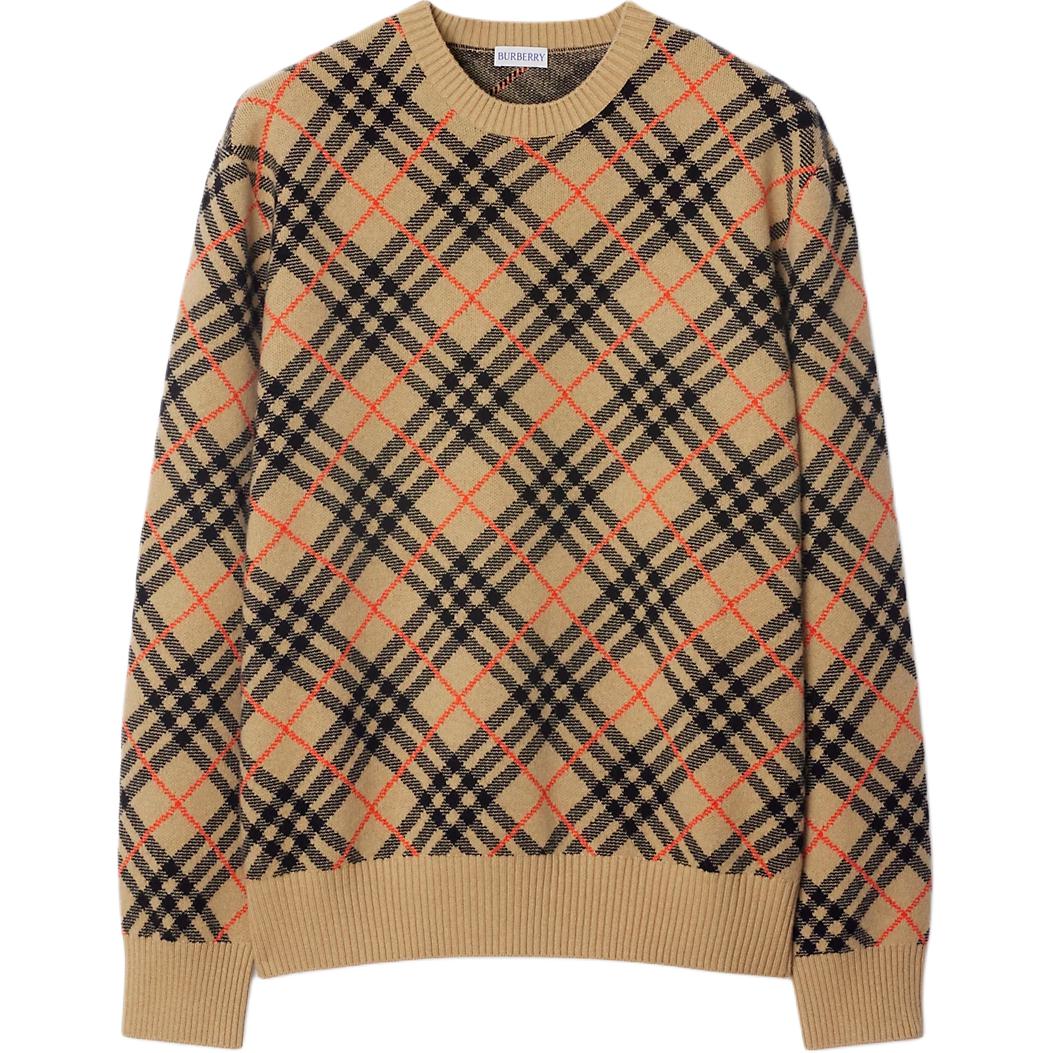 

Кашемировый джемпер в клетку Burberry, Sand