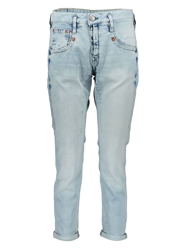 

Джинсы облегающего кроя светло-голубого цвета Herrlicher