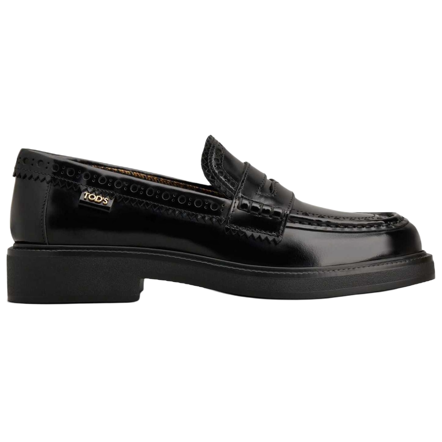 Лоферы TOD'S для женщин с брогами и миндалевидным носком — фото 2