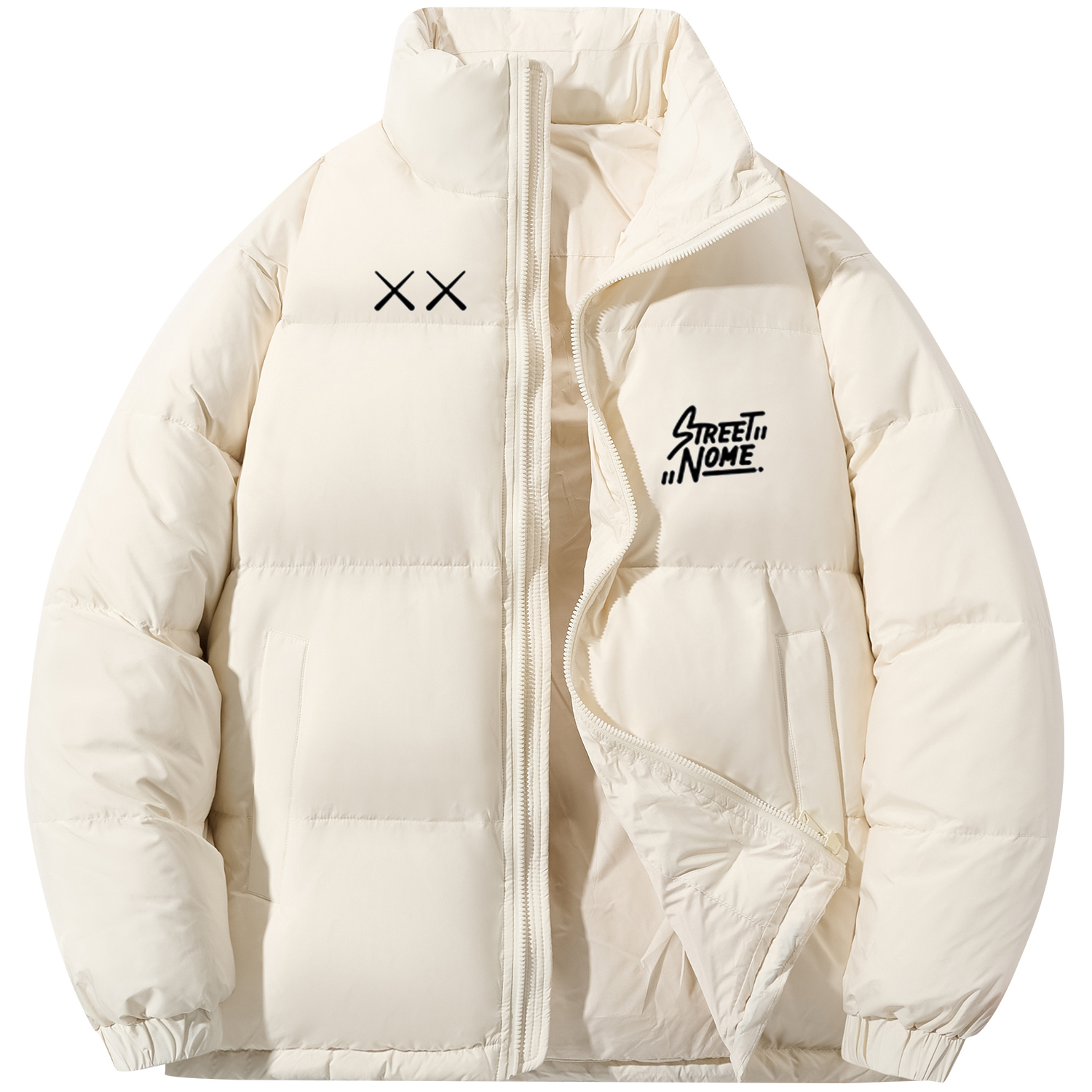 

NOME Унисекс пуховик, Apricot (Stand Collar)