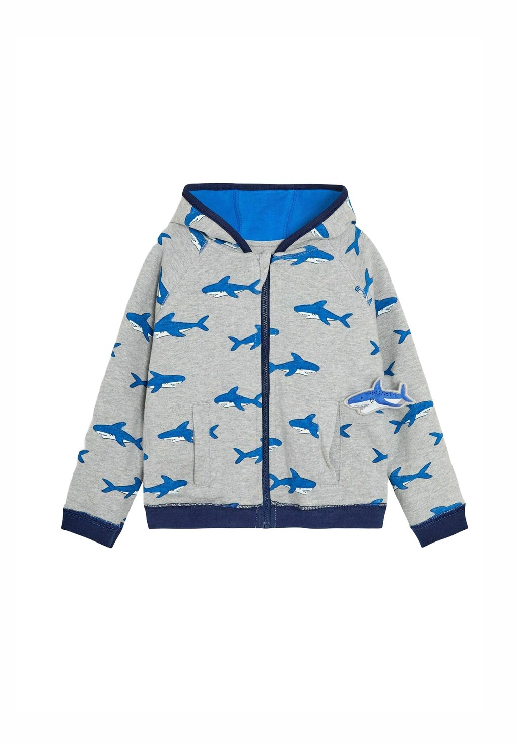 

Толстовка на молнии REGULAR FIT JoJo Maman Bébé, серый