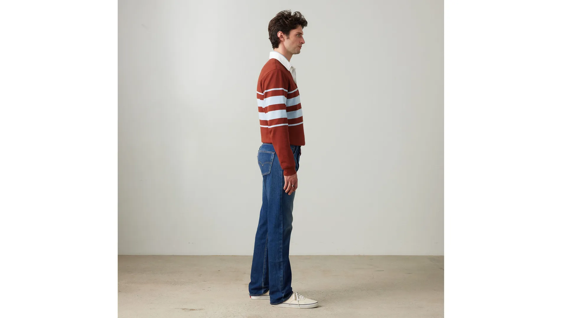 501 мужские джинсы оригинального кроя Levi's, цвет It'S Time To Go Stre - Dark Wash - Stretch — фото 4