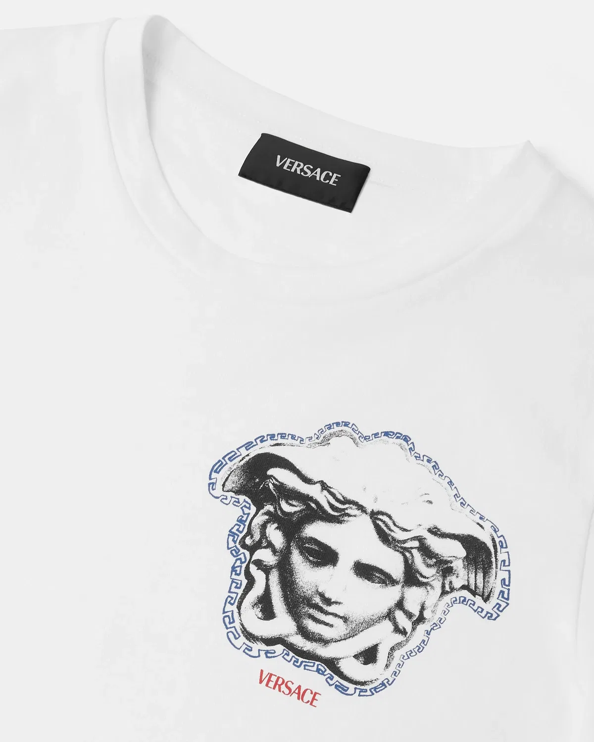 Детская футболка из хлопкового джерси с принтом VERSACE, белый — фото 4