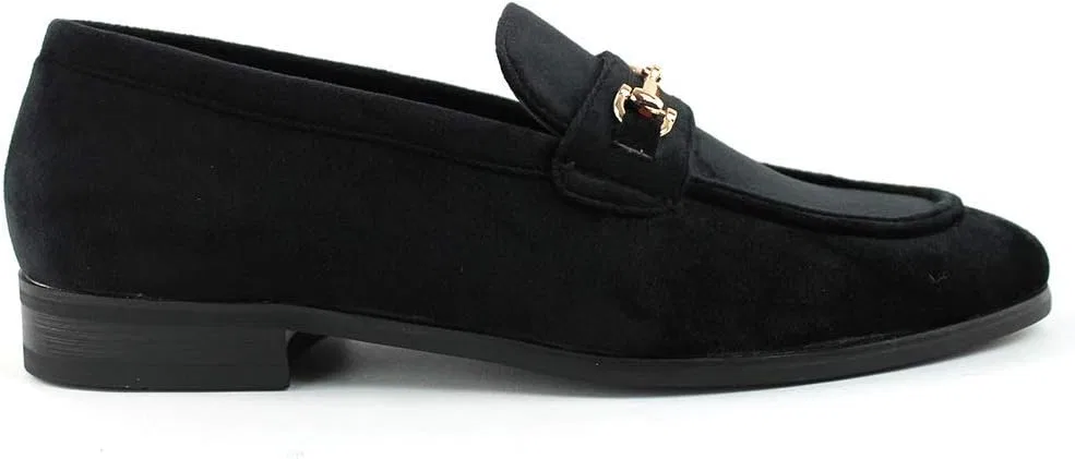 Туфли лоферы Men's Dress Shoes, Black Velvet AZAR MAN — фото 3