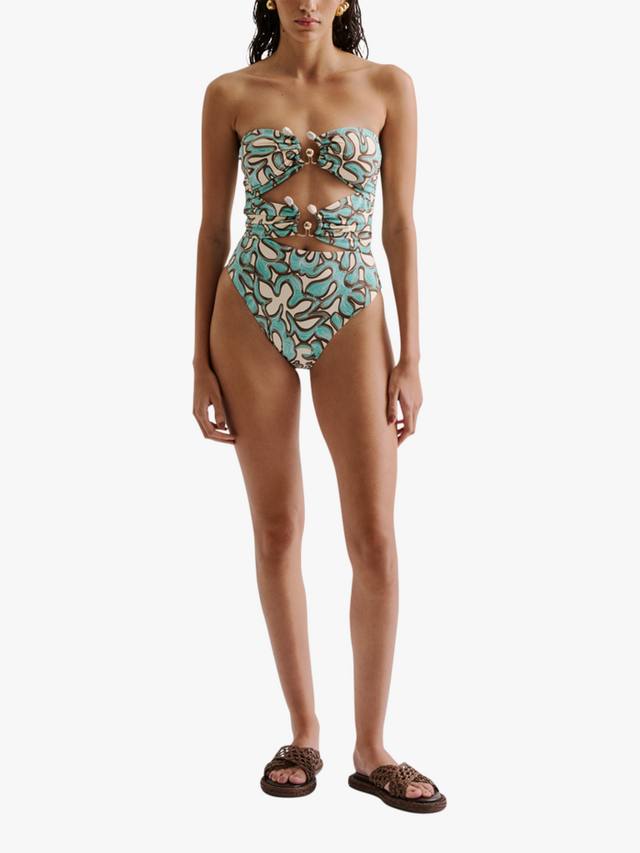 

Erioa абстрактный купальник с вырезом Malina, Ocean Corals