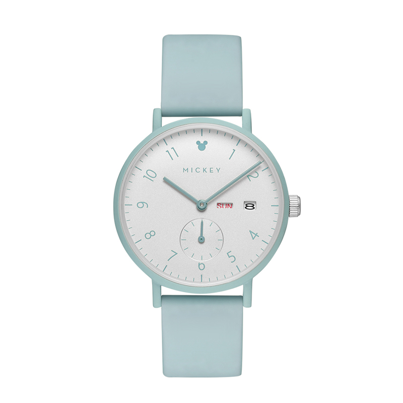 

Disney Женские часы с кварцевым механизмом на силиконовом ремешке и белым циферблатом