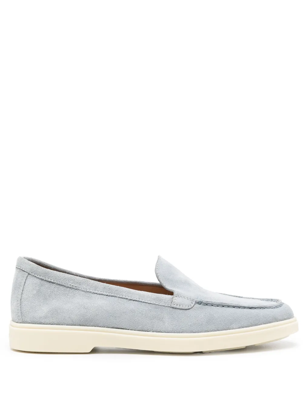 Лоферы с закругленным носком Santoni, синий