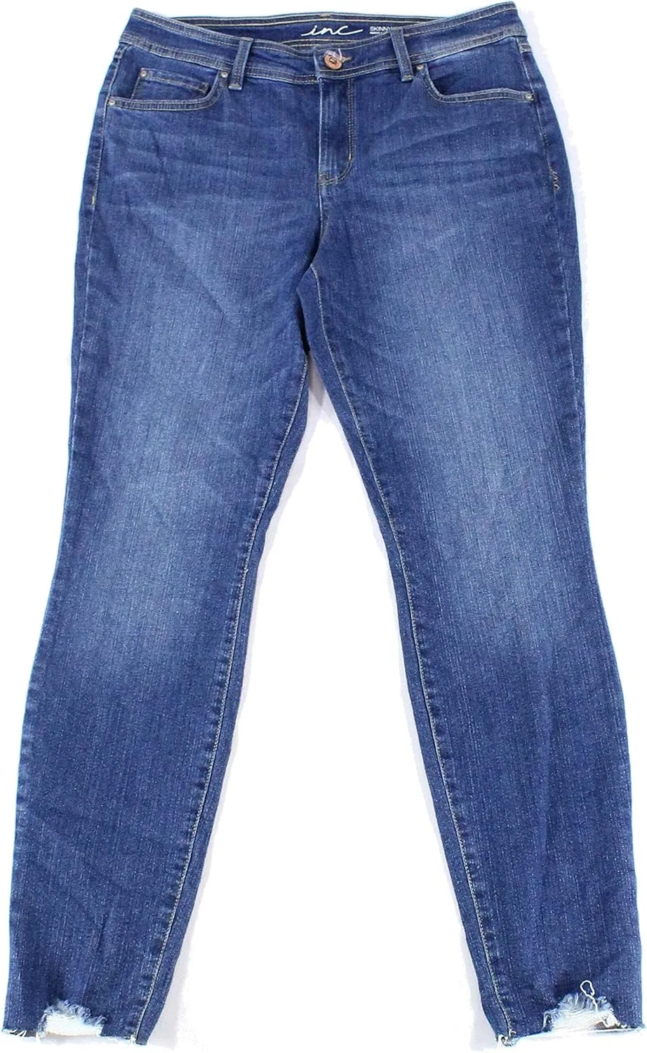 

International Concepts Destructed Cuff Skinny Ankle Jeans