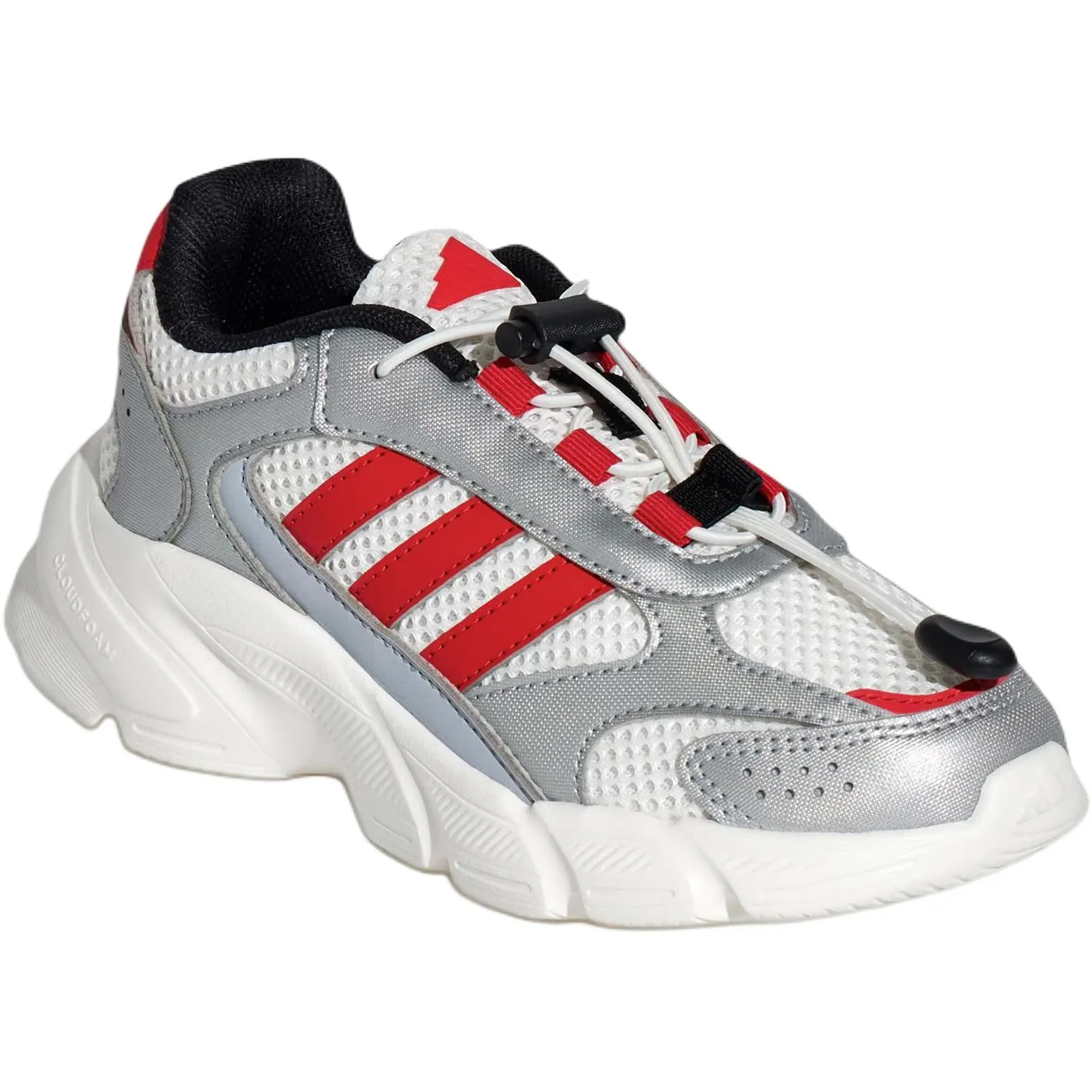 Adidas CRAZYCHAOS 2000 низкие повседневные кроссовки silver white red детские — фото 4