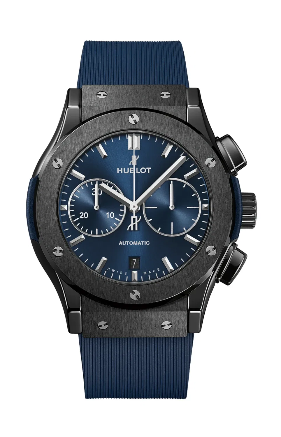 КЛАССИК ФЬЮЖН КЕРАМИЧЕСКИЙ СИНИЙ ХРОНОГРАФ 45 ММ - 521.CM.7170.RX HUBLOT