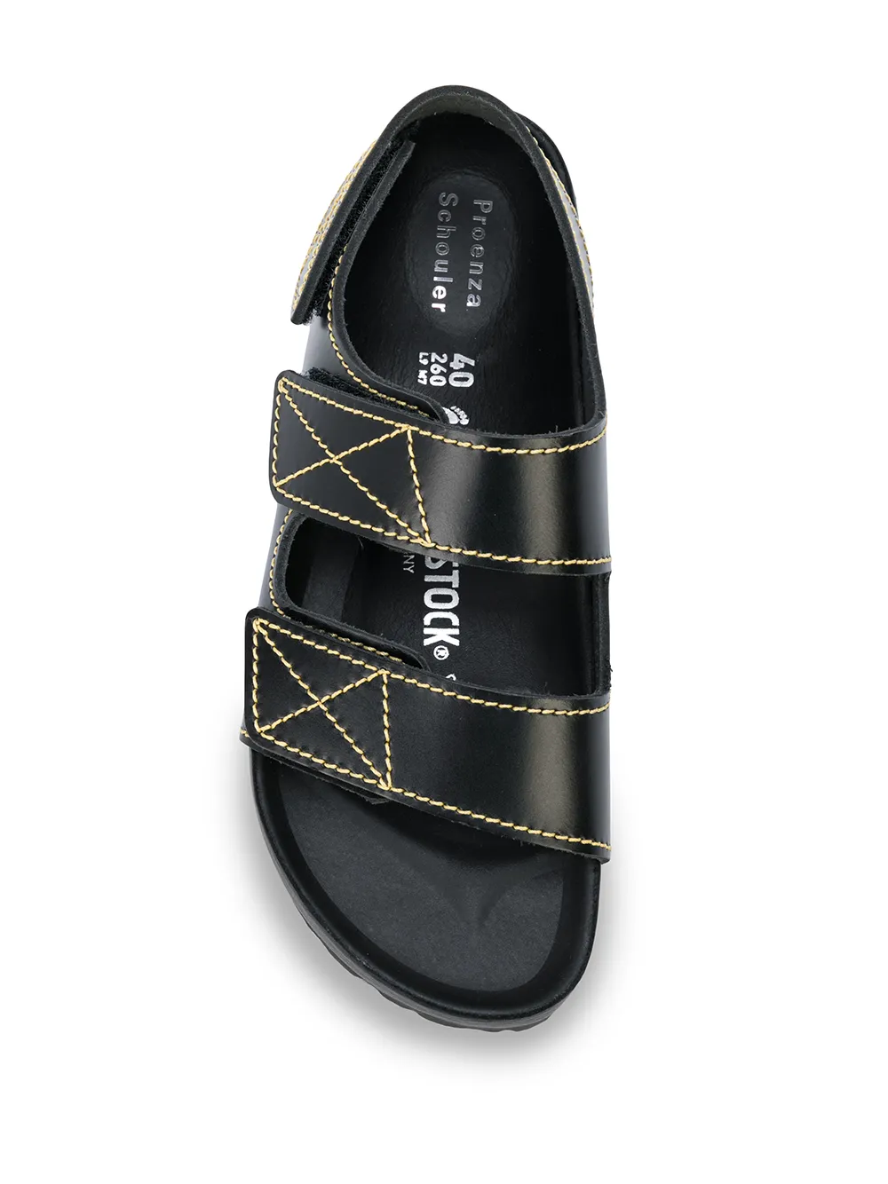 Шлепанцы Milano Narrow из коллаборации с Birkenstock Proenza Schouler, черный — фото 4