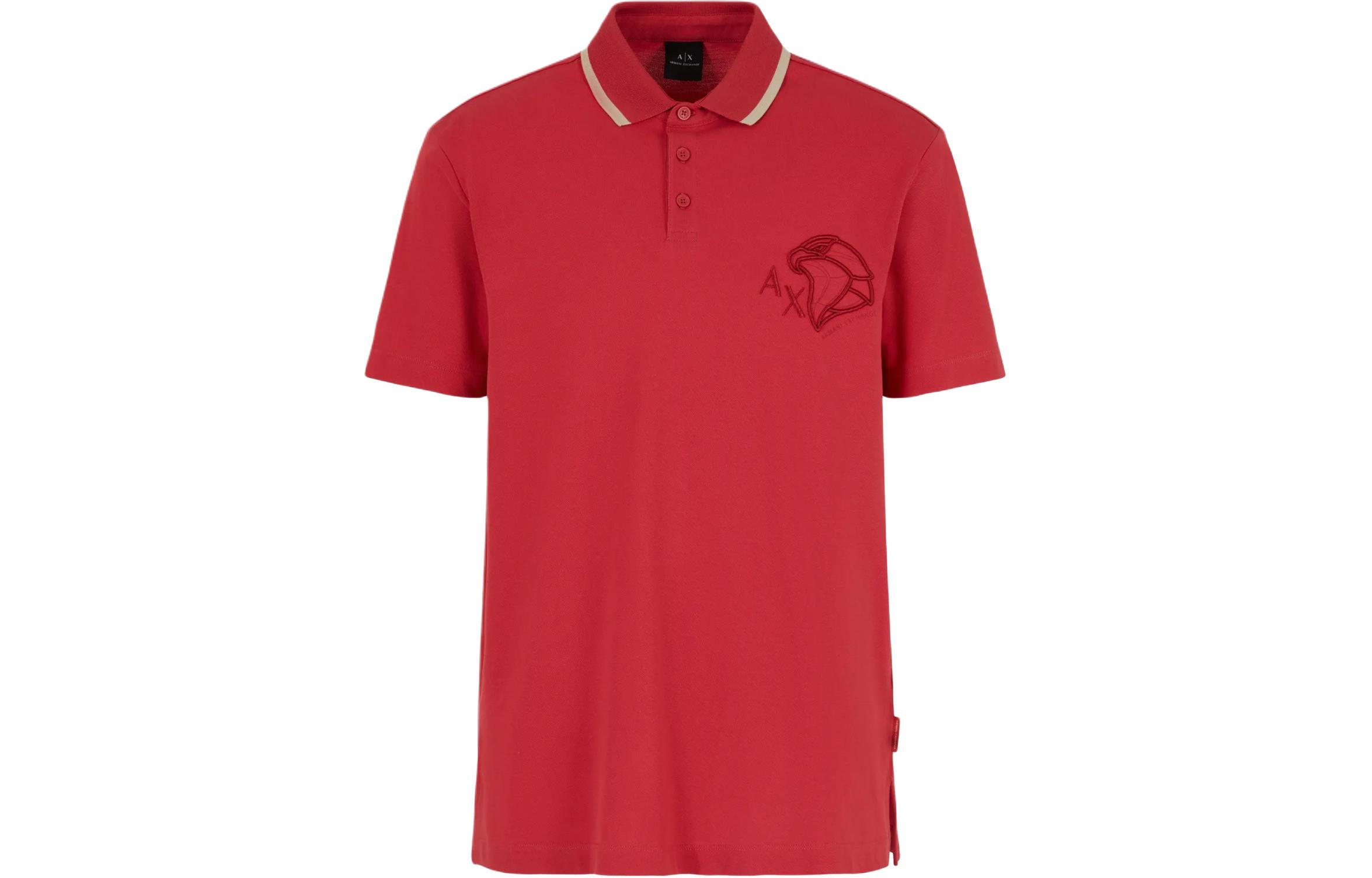 

ARMANI EXCHANGE Поло SS24 мужская красная