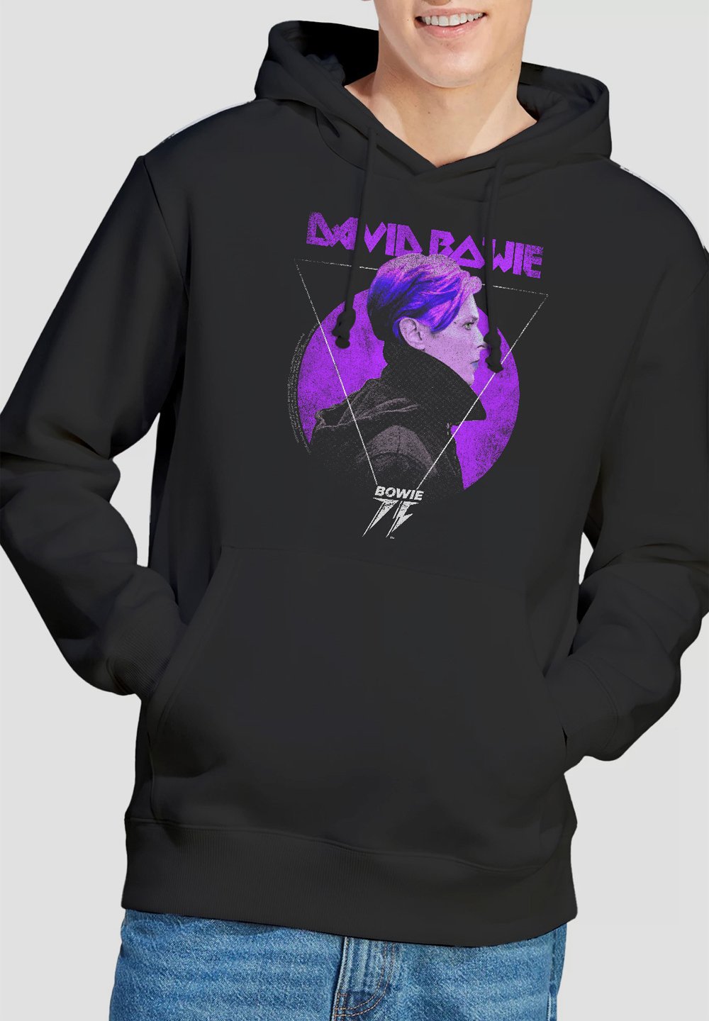 

Толстовка DAVID BOWIE SIDE PROFILE LOGO Cotton Soul, черный