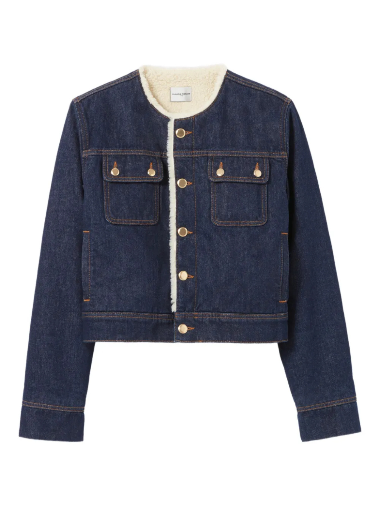 

Claudie Pierlot укороченная джинсовая куртка, синий