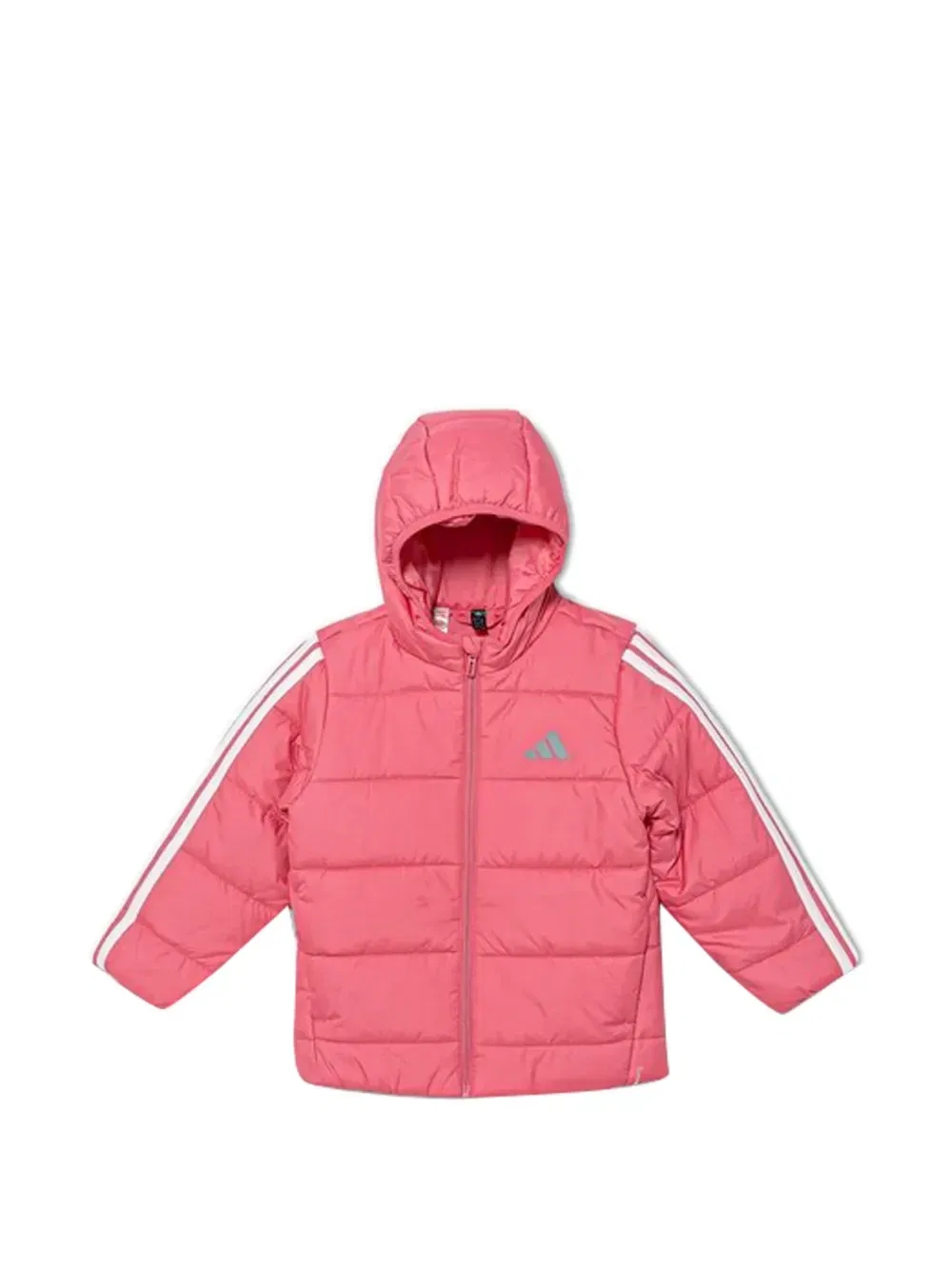 Куртка в полоску с капюшоном Adidas Kids, розовый