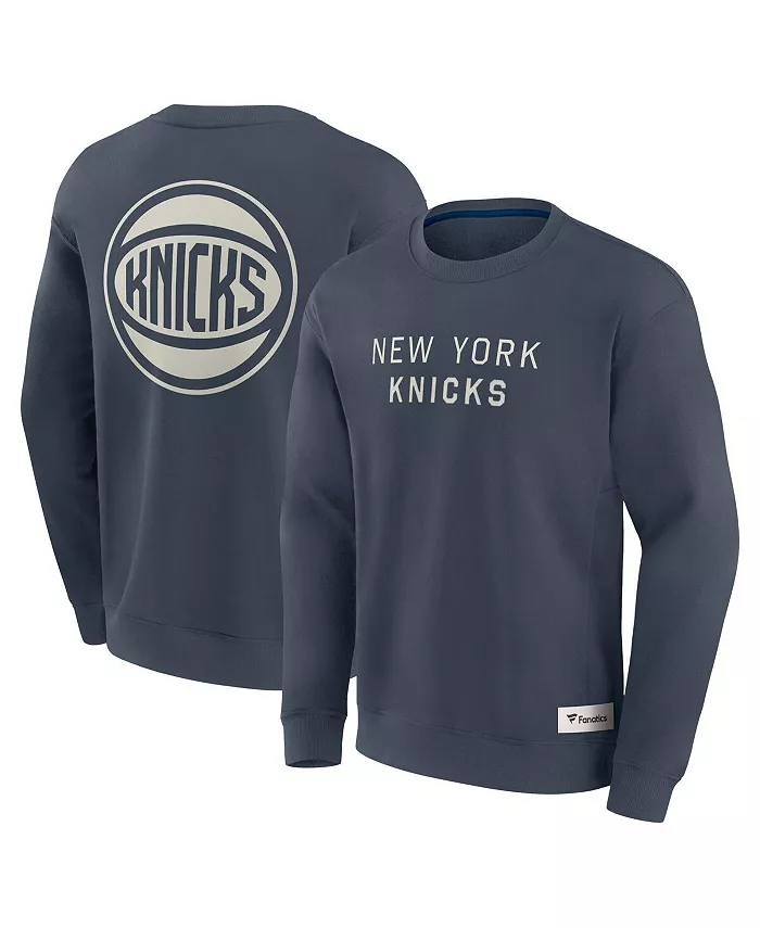 

Мужская синяя толстовка New York Knicks Elements Future Ground Lettering Pullover Fanatics