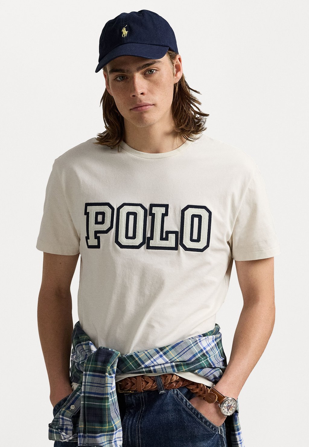 

Футболка с принтом CLASSIC FIT LOGO Polo Ralph Lauren, белый