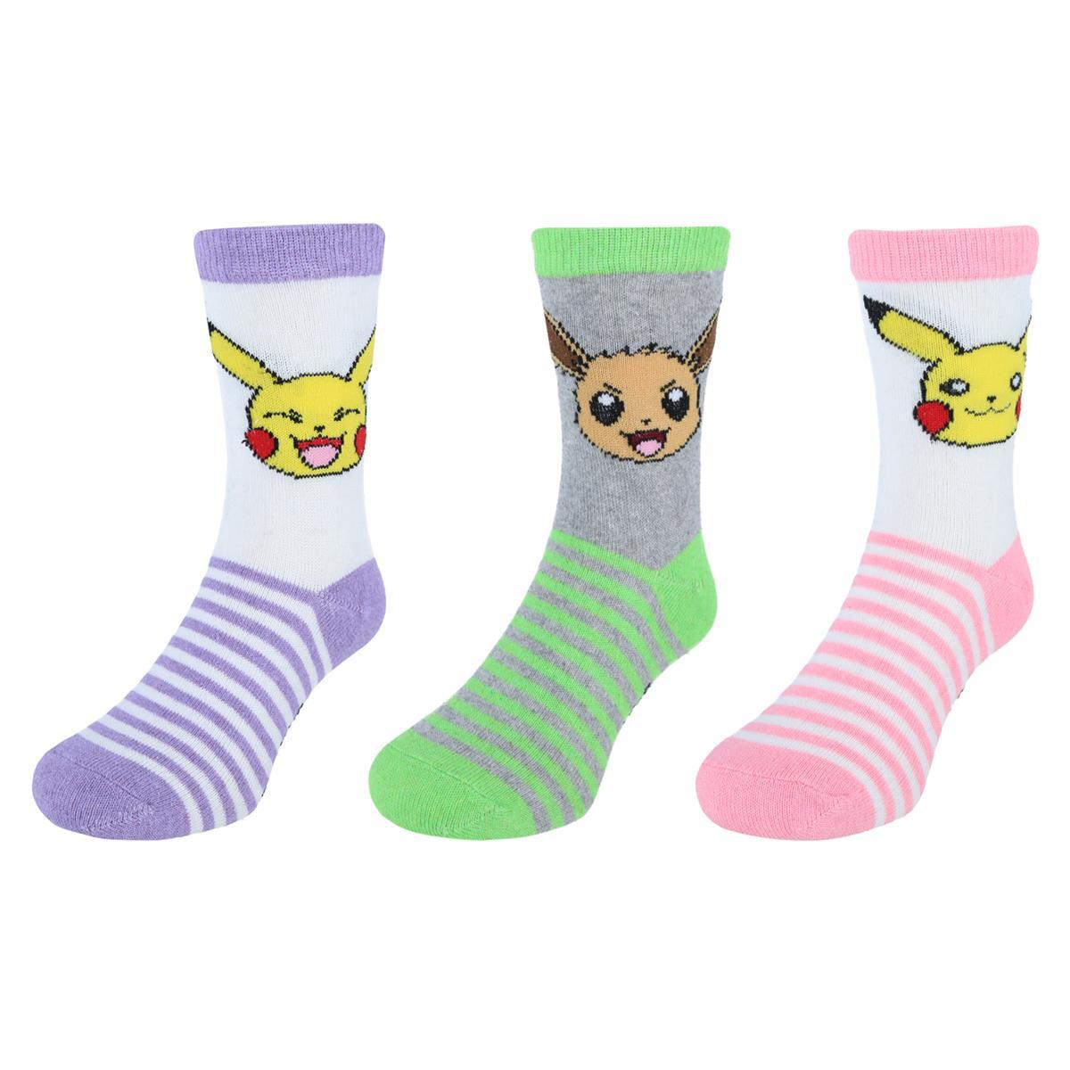 

Детские носки Pokemon Power Up Crew Novelty (3 шт. в упаковке) Textiel Trade, цвет stripes
