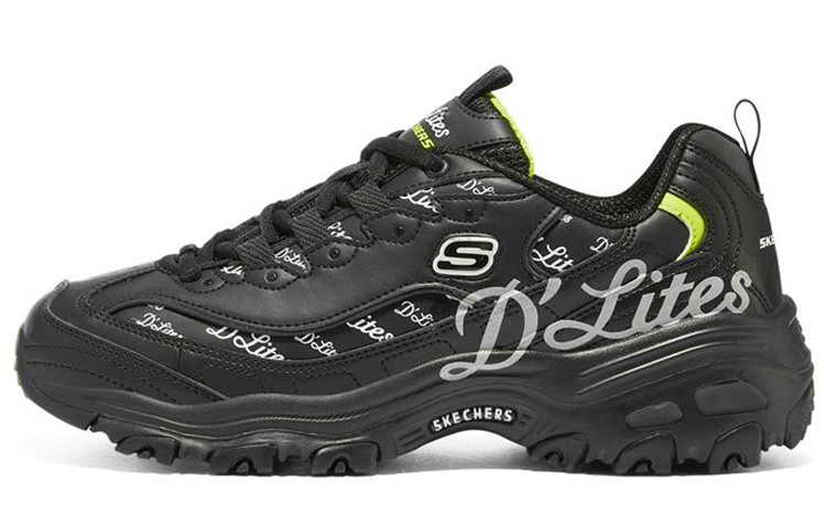 

Кроссовки женские D"Lites 1.0 Chunky с низким верхом, белые/черные/зеленые Skechers, Черный, Кроссовки женские D"Lites 1.0 Chunky с низким верхом, белые/черные/зеленые Skechers