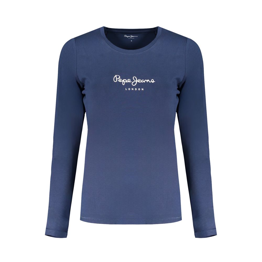 

Синие хлопковые топ и футболка Pepe Jeans