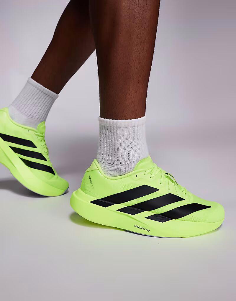 

Кроссовки Adidas Running Adizero EVO SL желтого и черного цвета Adidas Performance
