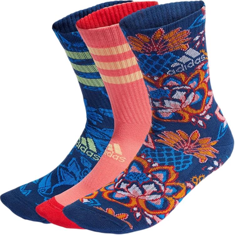 

Носки до середины икры унисекс 3 пары Adidas Originals, 3 пары (Синий Коричневый/Розовый/Светло-Синий Зеленый)
