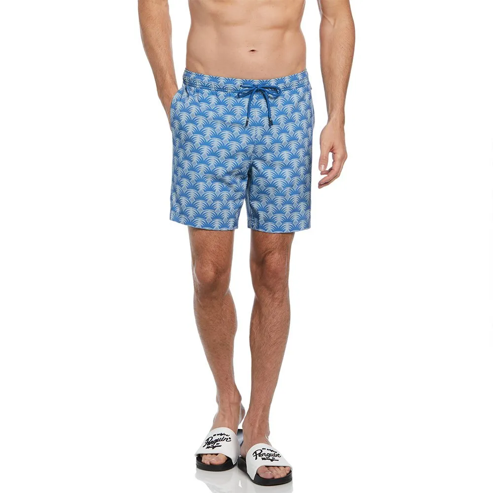 

Плавки Original Penguin Recycled Polyester Stretch Aop Geo Palms, синий