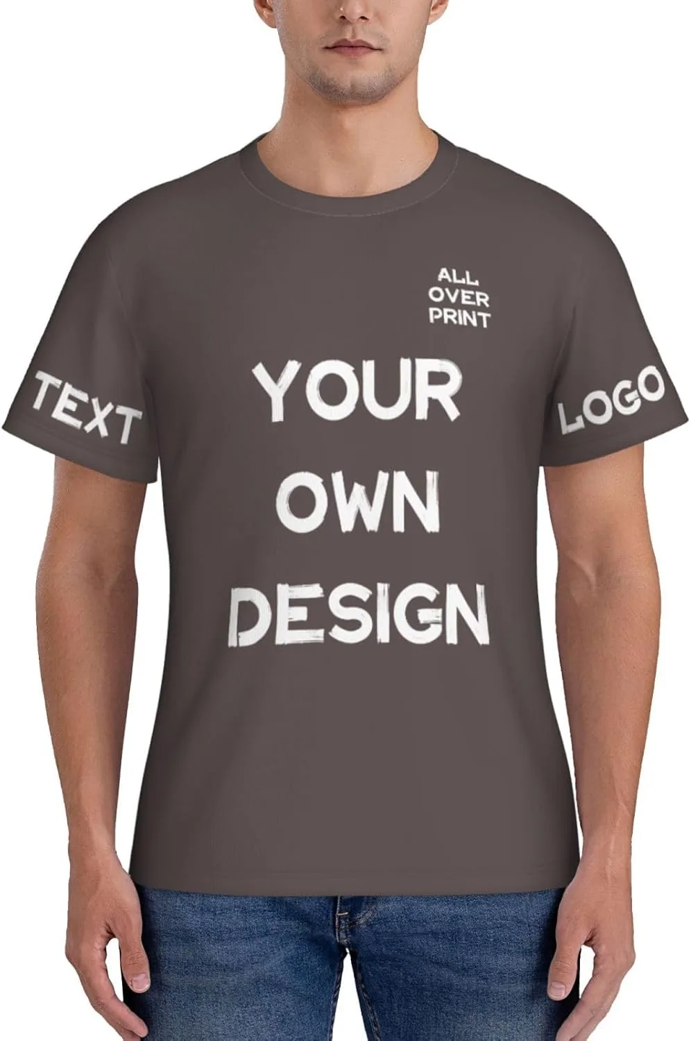 

Футболка с принтом Custom Shirt с логотипом и текстом