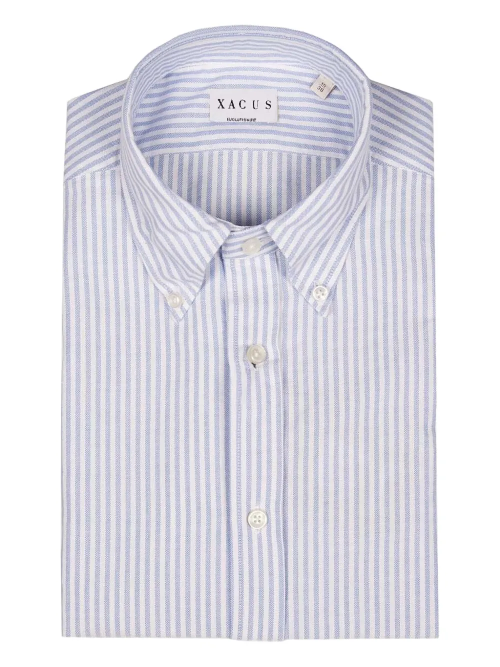 

Полосатая рубашка на пуговицах Xacus, синий
