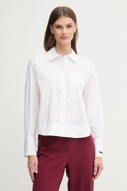 

Хлопковая рубашка Dkny, белый