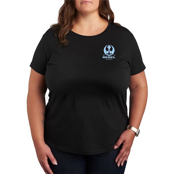 

Футболка с принтом Rebel Fleet, Plus size Star Wars, Black, Черный, Футболка с принтом Rebel Fleet, Plus size Star Wars, Black