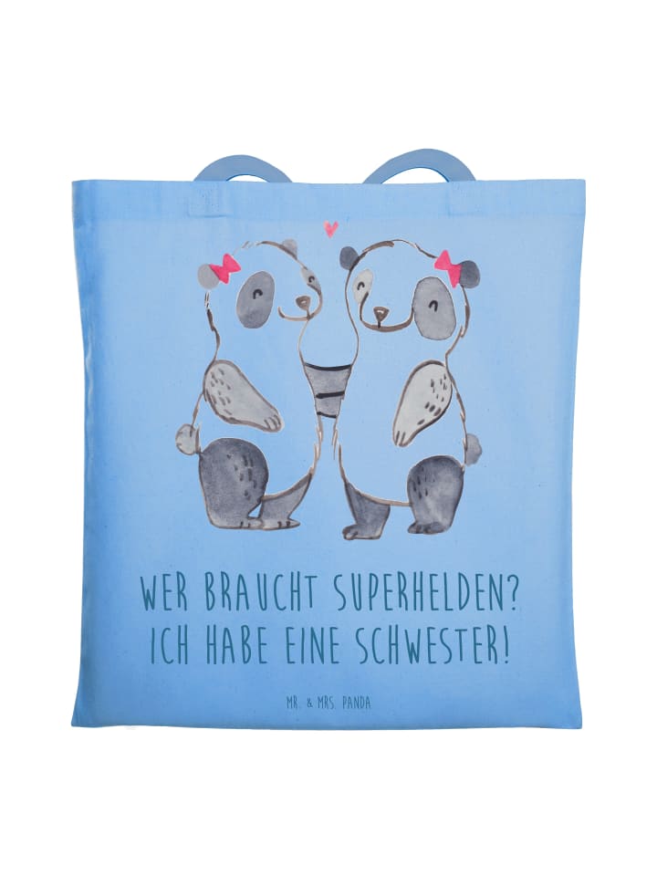 

Сумка Mr. & Mrs. Panda, цвет sky blue