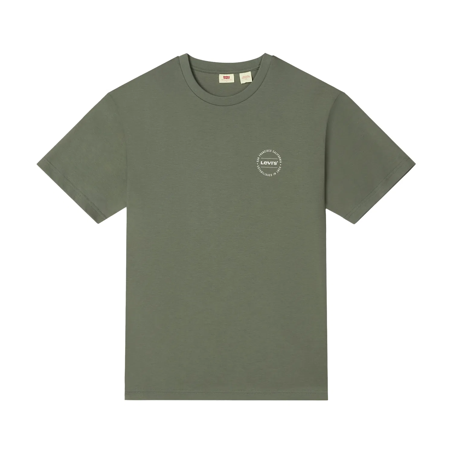 Футболка унисекс Army Green с круглым вырезом Levis