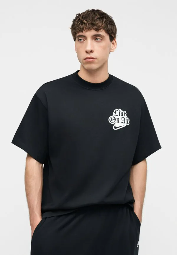 Футболка унисекс с принтом solo tee Nike Sportswear, Black — фото 4