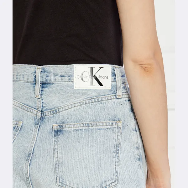 Джинсы свободного кроя высокий рост Calvin Klein, синий — фото 4