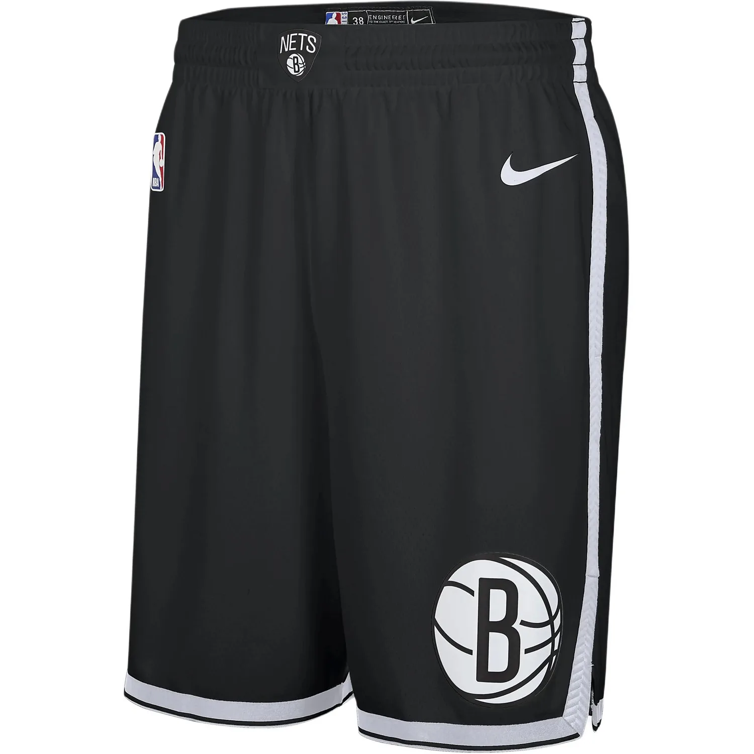 Nike Шорты Brooklyn Nets Dri Fit для подростков черные — фото 3