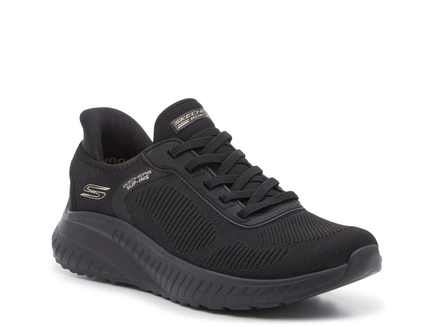 Кроссовки Skechers Hands Free Slip-Ins: BOBS Sport Squad Chaos Slip-On Sneaker - Women's, черный