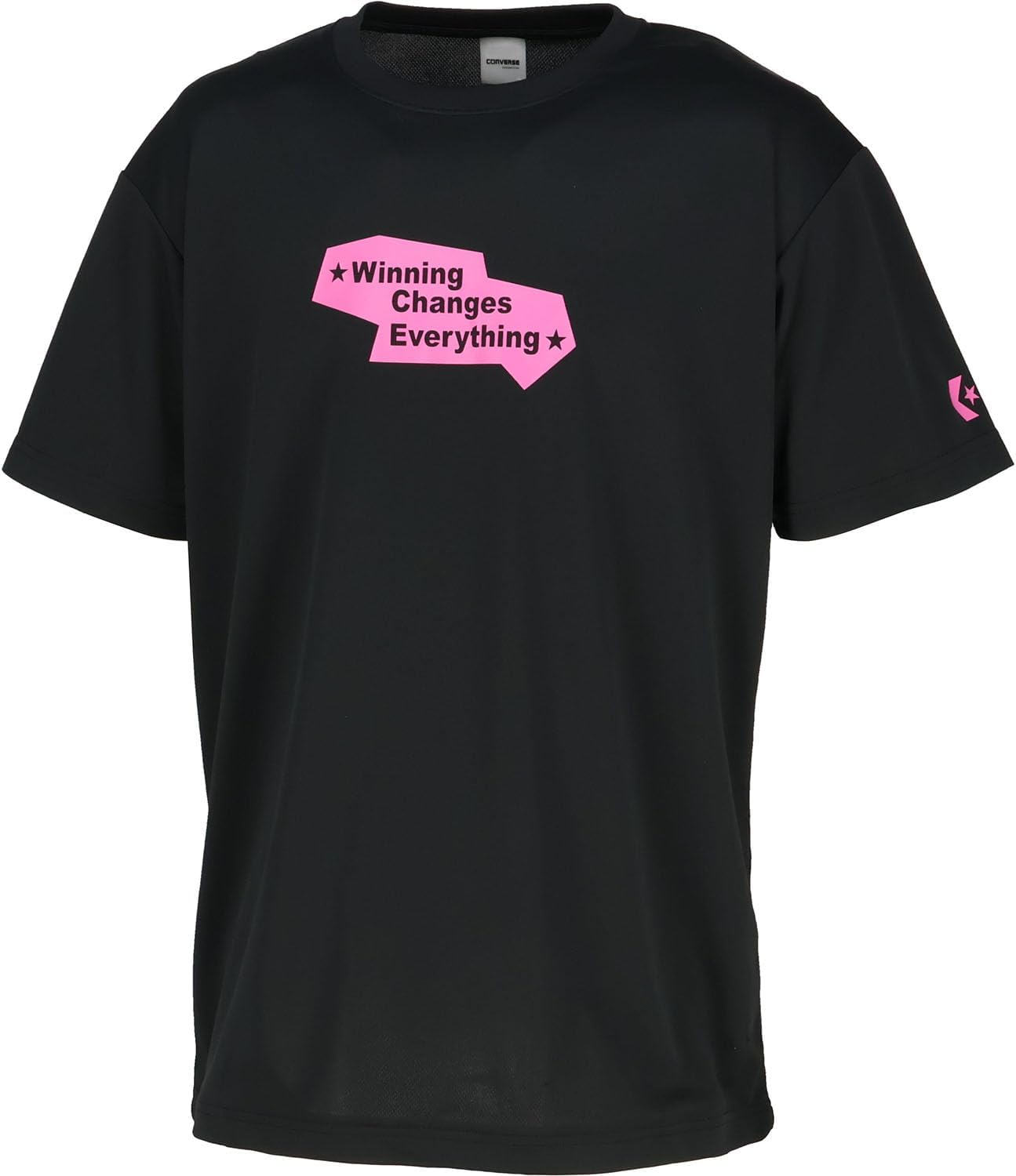 

Баскетбольная футболка Converse CB252362 с коротким рукавом и принтом, влагоотводящая, быстросохнущая, унисекс, черный/пурпурный