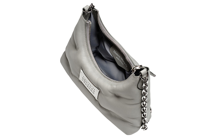 Сумка через плечо из кожи наппа экстра мини женская бежевая Maison Margiela — фото 4