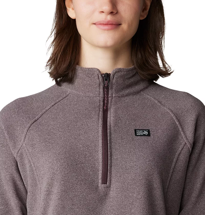 

Женский пуловер с молнией 1/4 Mountain Hardwear Microchill, цвет Blackberry Heather