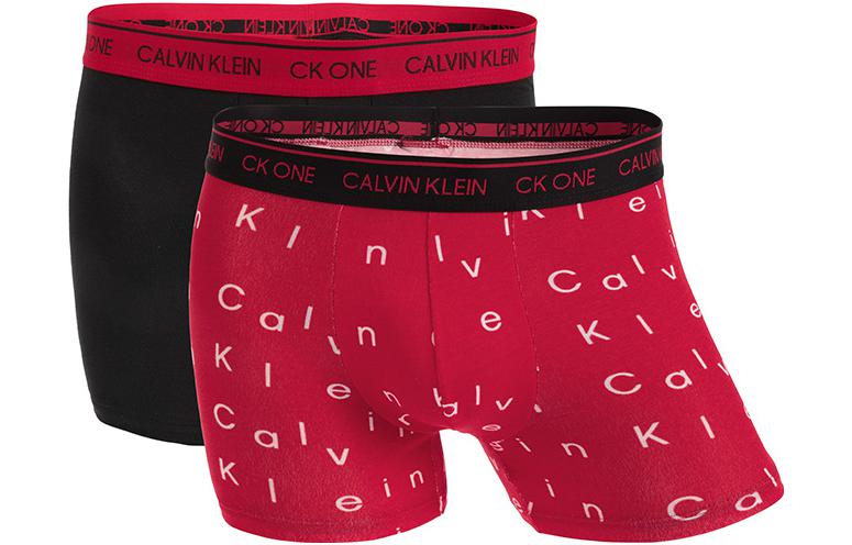 

Мужские боксеры Calvin Klein, 2 шт (черный+красный)