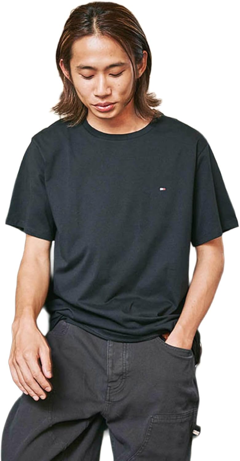 

Мужская футболка Tommy Hilfiger из эластичного джерси с круглым вырезом, белая, Black, Белый, Мужская футболка Tommy Hilfiger из эластичного джерси с круглым вырезом, белая, Black