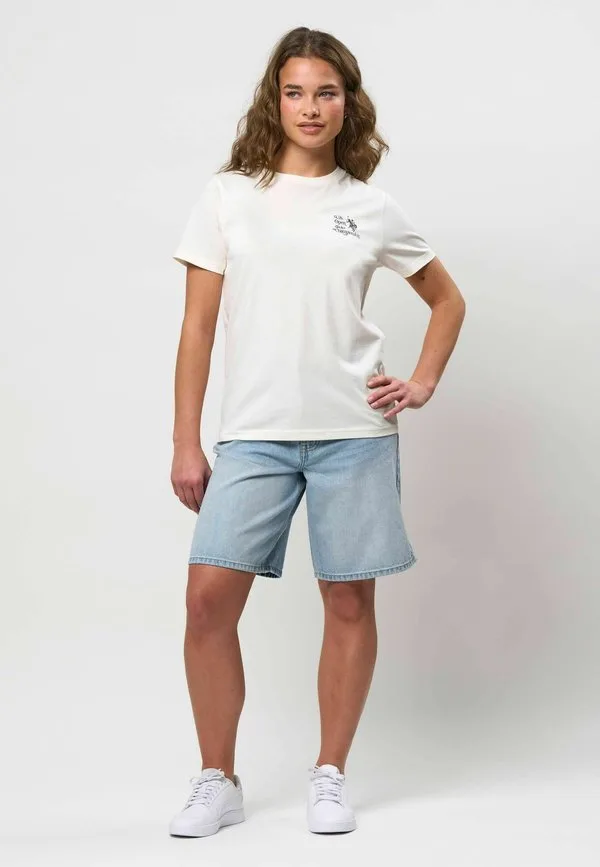 Футболка с принтом uwmisty U.S. Polo Assn., Cloud Dancer — фото 2