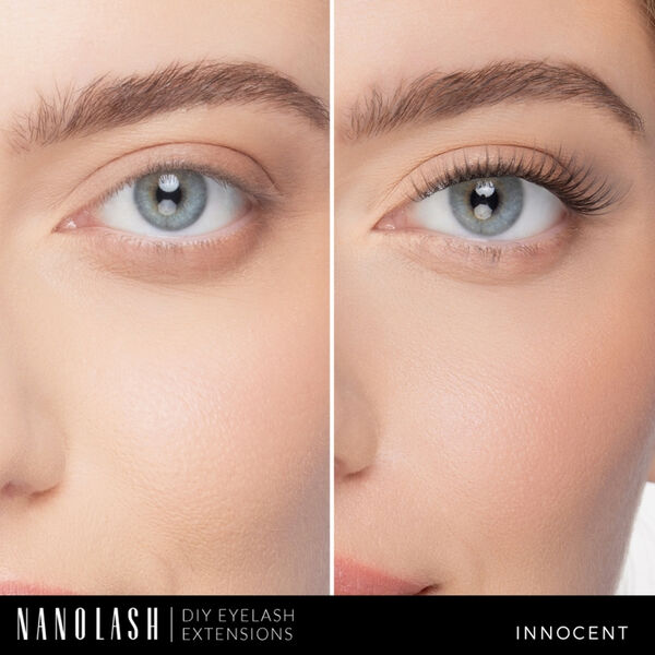 Накладные ресницы Innocent в пучках, 36 шт./1 упаковка. Nanolash Diy eyelash extensions — фото 4