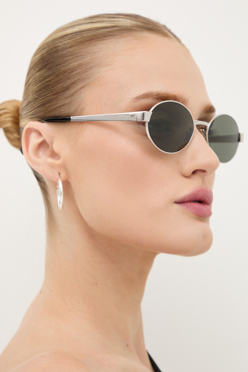 

Солнцезащитные очки Saint Laurent, серебряный