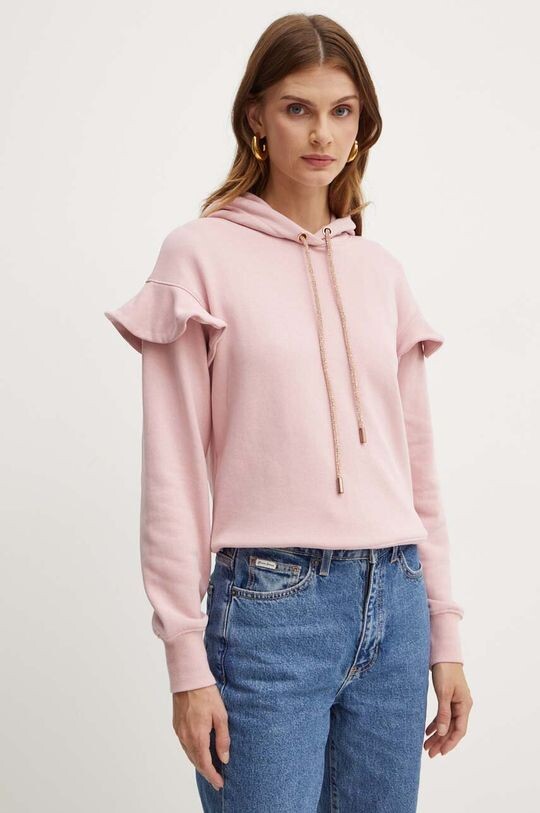 

Толстовка LINDER из хлопка Silvian Heach, розовый