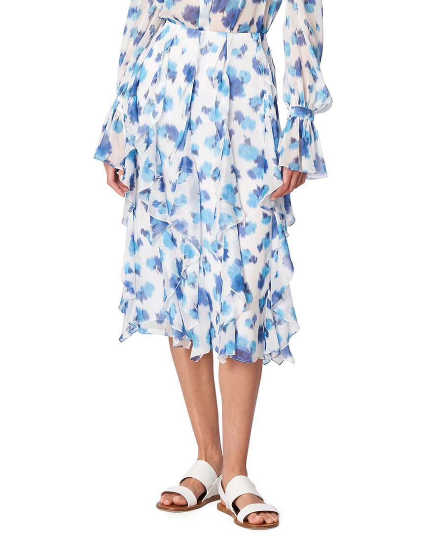 

Юбка с каскадными оборками Carolina Herrera, белый